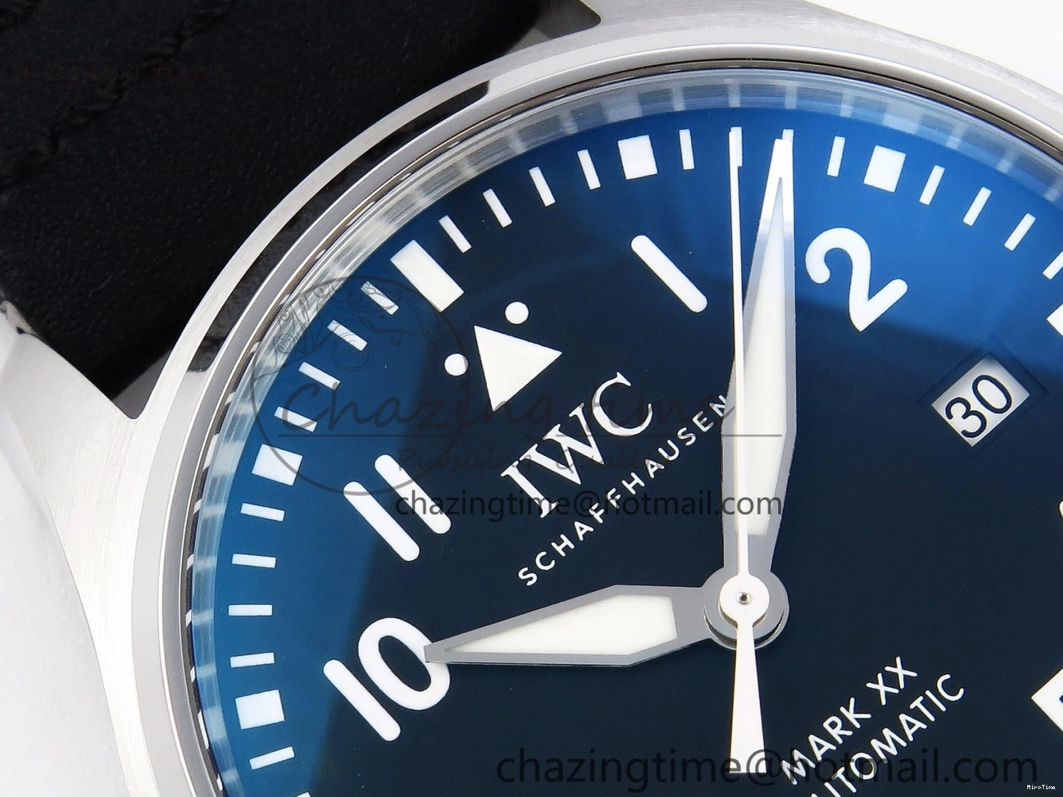 MIROTIME 0331 Pilot Mark XX IW328201 ZF 1:1 Best Edition Black Dial on Black Leather Strap A Affordable 7028